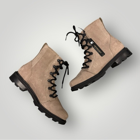 SOREL LENNOX LACE WATERPROOF BOOT IN TAUPE SZ 10 - Picture 8 of 14
